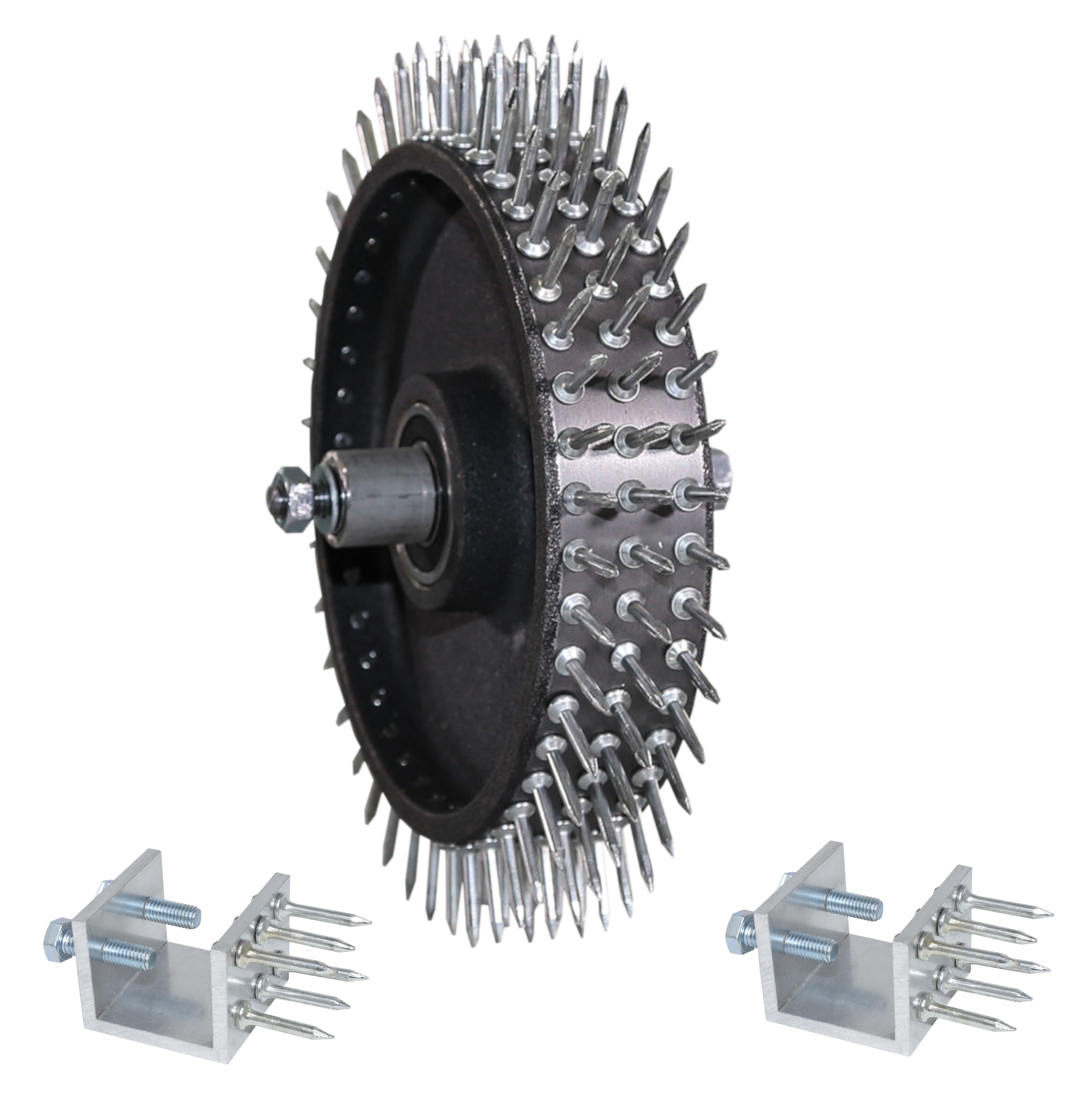 Spike wheel Set with feet and axle